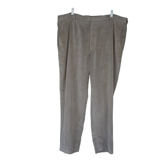 Men's Perry Ellis Portfolio Tan Corduroy Dress Pants 44/30 - Picture 1 of 5